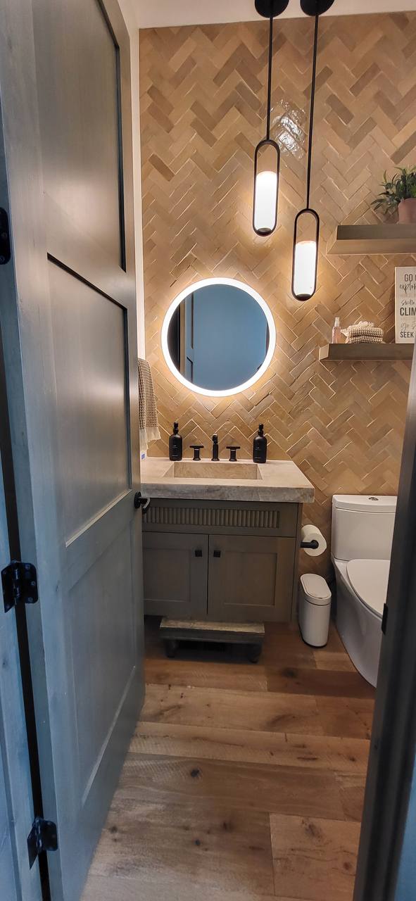 Powder room renovation