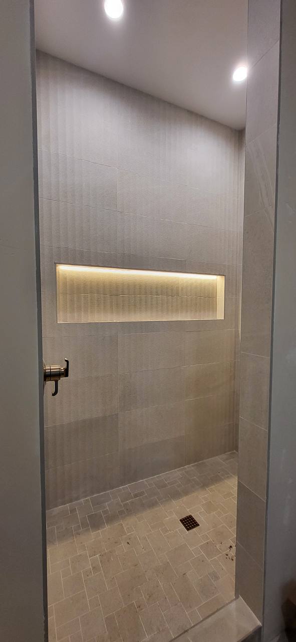 LED niche shower